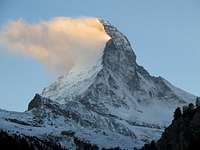 The Matterhorn at dawn.