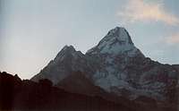 Ama Dablam seen from the...