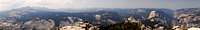 Panorama of Yosemite Valley on top of Cloudsrest