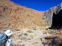 Climb this slope at the end of Bendire Canyon Road