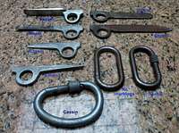 1940s-60s Soft Iron Pitons and Steel Carabiners