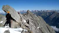 Badile's summit ridge