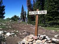 Wilson Peak sign