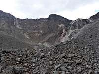 The way back up to the crater rim.