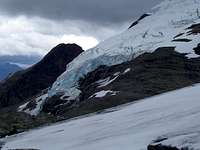 High on the Birley Glacier...