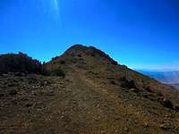 Once atop the ridge, this road goes to the summit