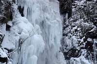 The frozen waterfall of...