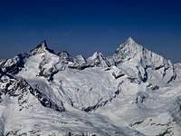 The Zinalrothorn (left) and...