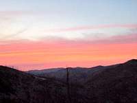Sunset from an unnamed peak up Lost Horse Canyon