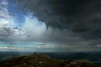 Storm approaching Avery Peak
