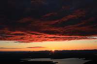 Sunset over Flagstaff Lake