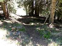 The short trail down to the trailhead