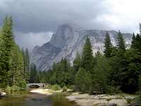 Half Dome as a storm rolls...
