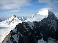 Moench seen from the summit of the Eiger