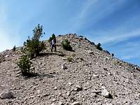 The final stretch to the summit