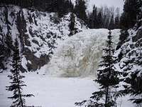 High Falls of Baptism River in Winter