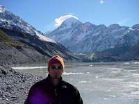 Mount Cook and the lower...