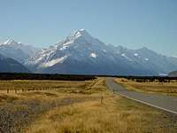 The road to Mount Cook