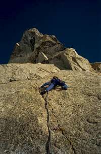 Tabou route. 3rd of 4th pitch...