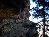 The catwalk traversing into the second gully.