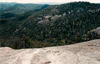 Girraween NP Australia. The Granite belt looking from pyramid peak