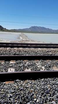 Railroad crossing near Desert Peak