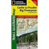 Cache La Poudre/Big Thompson Trails Illustrated Map # 101