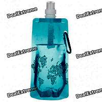 Folding Water Bottle with Carabiner