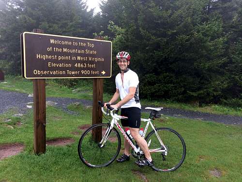 Spruce Knob Climb by Bike