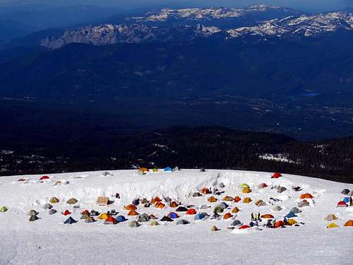 Mt Shasta Helen Lake Base Camp