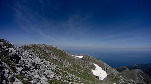 View East from the summit of Dirfis