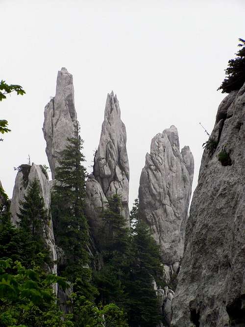 Bijele Stijene rock fingers