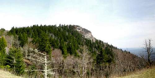 Devils Courthouse in panorama...