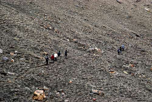 Porters going all the way back to Gangotri, the same day