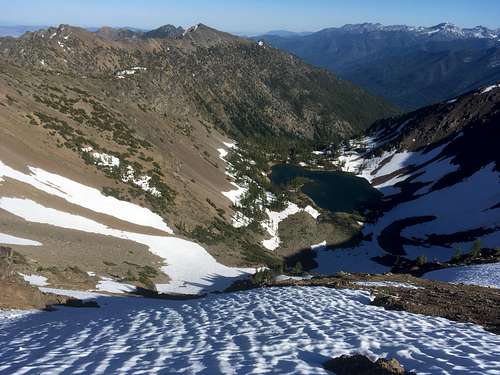 Snow Chute Down to Scatter Lake