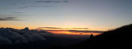 Monte Alpi - Sunset on the west ridge 