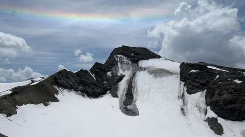 Rainbow on the Grande Aiguille Rousse