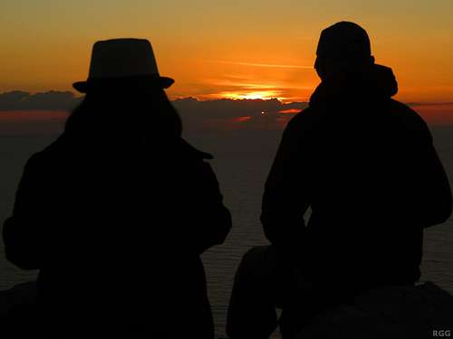Watching the sunset at Dingli Cliffs