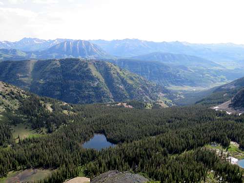 Gothic Mountain and one of the Peeler lakes