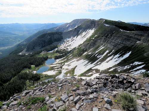 Peeler Lakes & part of the Scarp Ridge