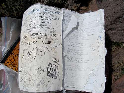 Sierra Club logbook from 1963