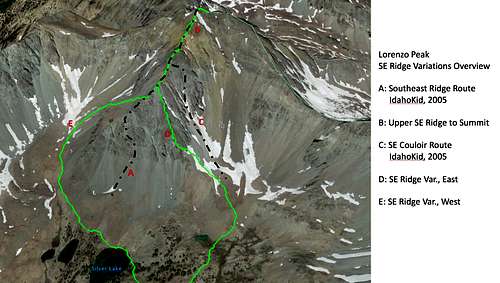 Lorenzo Pk SE Ridge Variations Overview