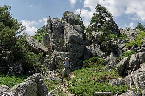 Rocky descent from Cerro de la Salamanca