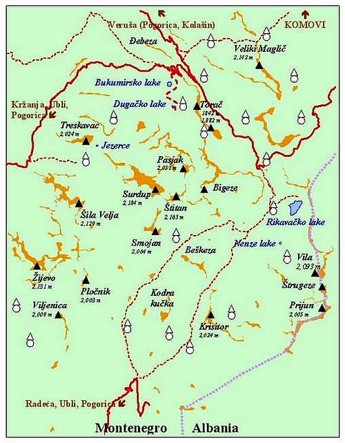 The map of Kucka krajina...