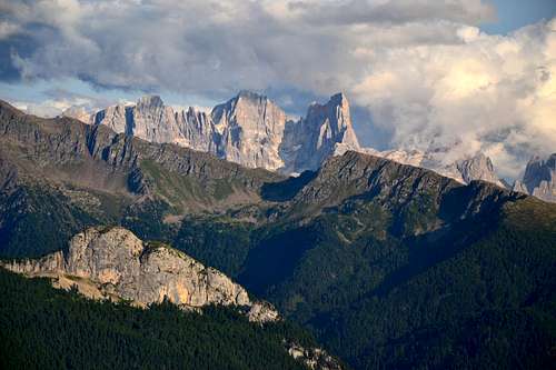 View to the Pale di San Martino range