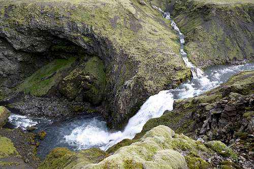 Skogá river waterfalls
