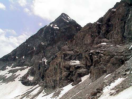 Grand Tournalin <i>(3379m)</i> ascending on M. Roisetta 2002