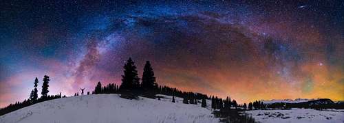 Milky Way in the San Juans in winter