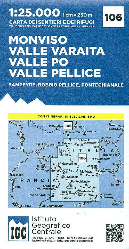 Monviso Valle Varaita-Po-Pellice IGC  map