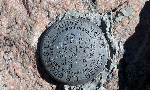 Granite Peak Survey Monument